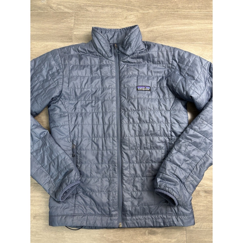 Patagonia Nano Puff Jacket Primaloft Winter Men's Size Xs Gray